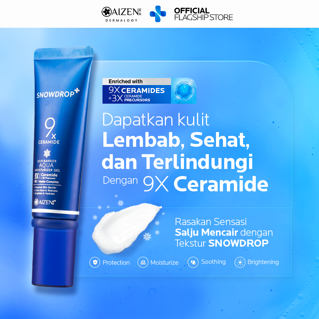 Aizen SNOWDROP 9X Ceramide Skin Barrier Aqua Moisturizer Gel